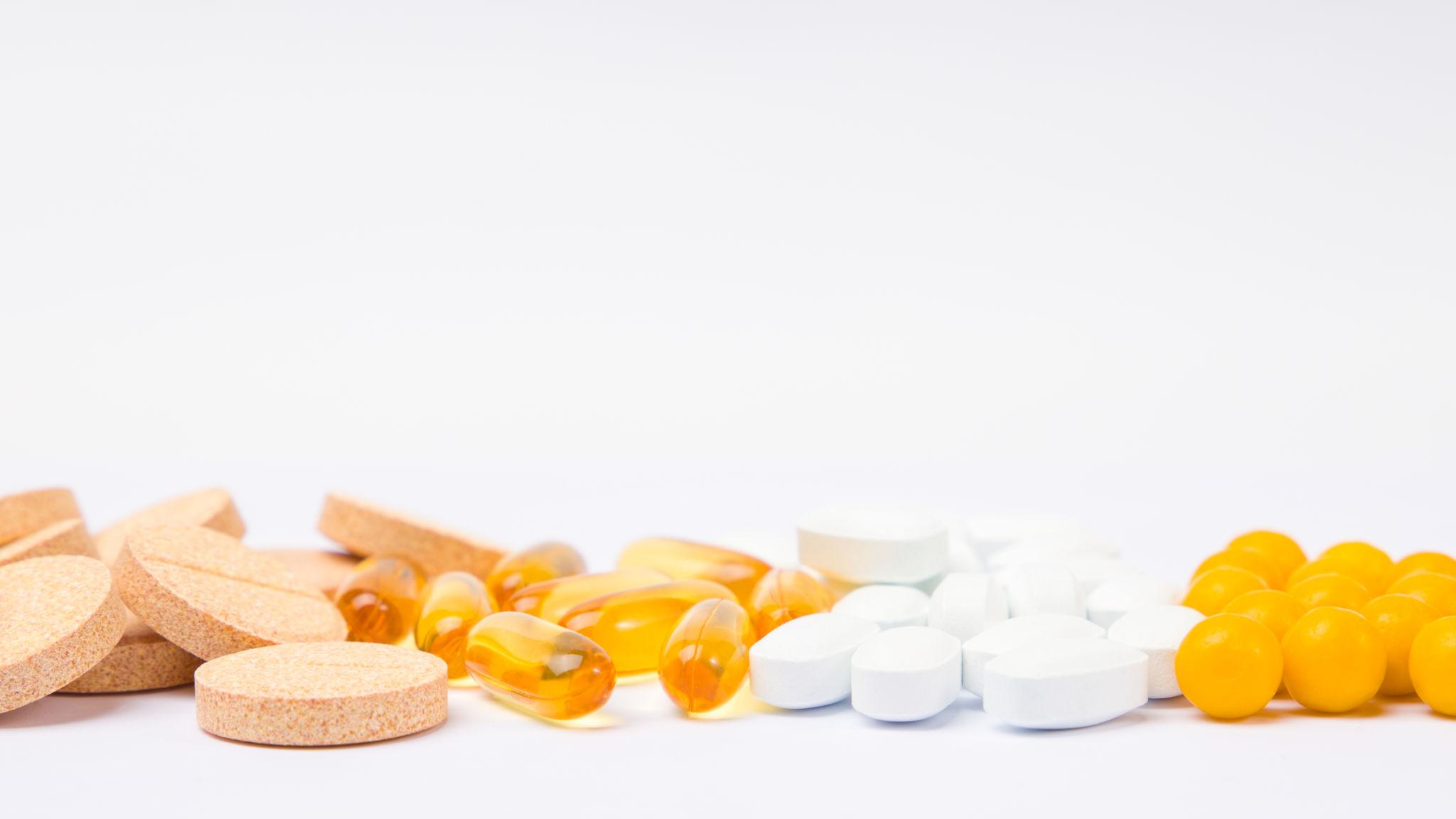 health supplement label and dosage check